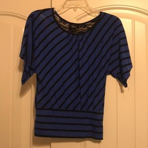 Black and Blue Blouse